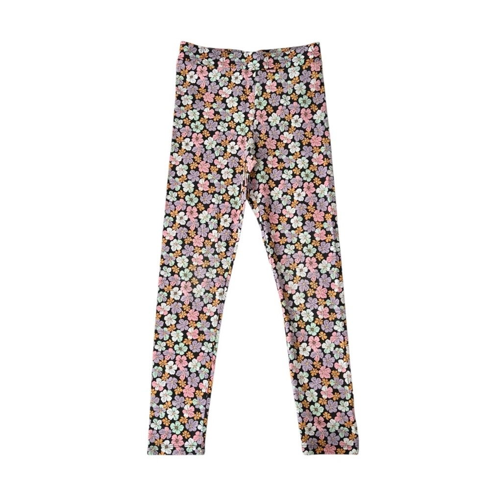 H&M girls size 7 cotton floral leggings